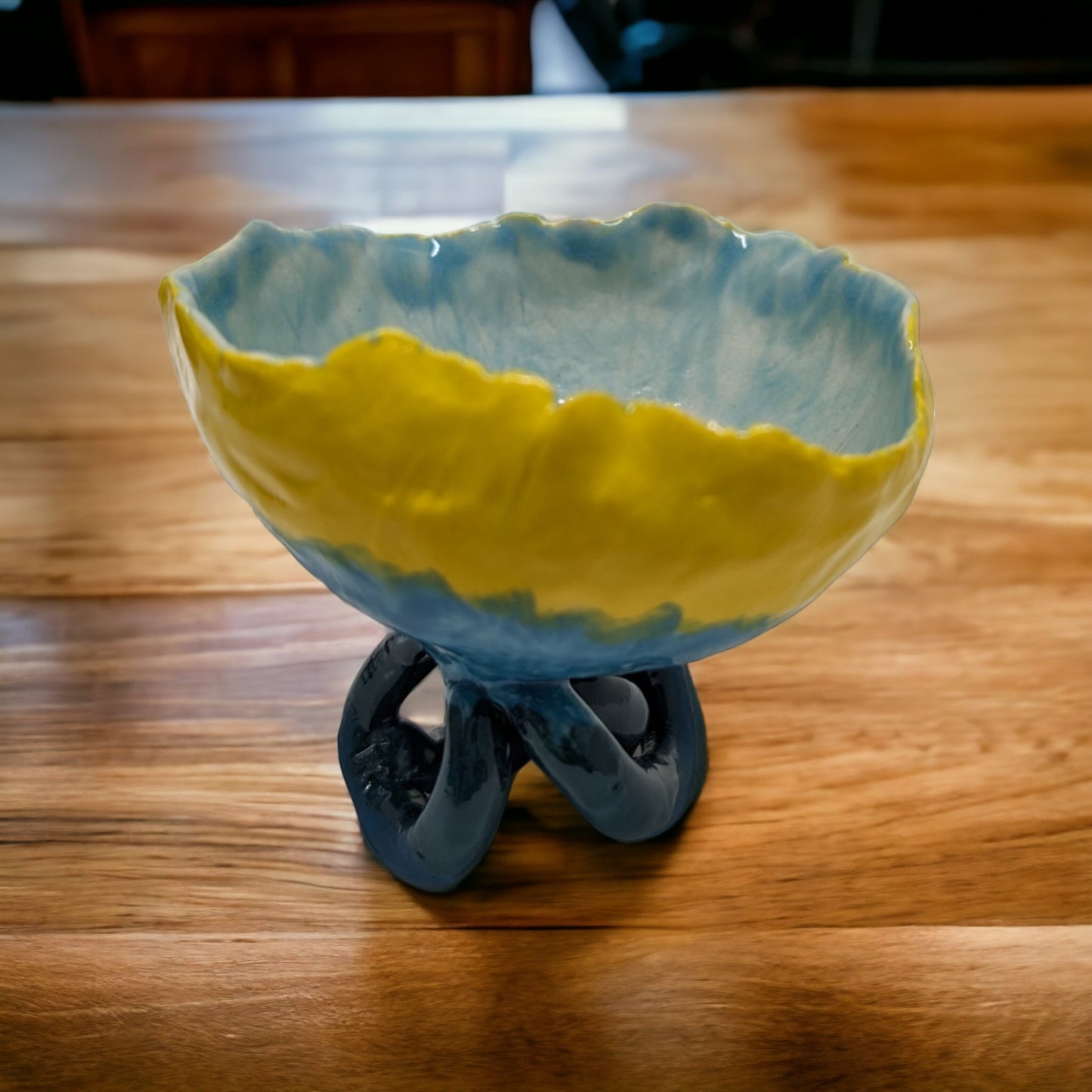 Handmade porcelain lily pad shape cup, jewelry case, gift idea