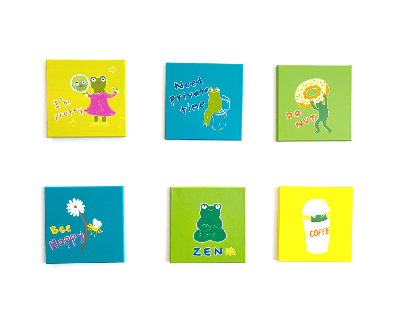 Original Painting, acrylic painting, frog painting, home decor, gift idea