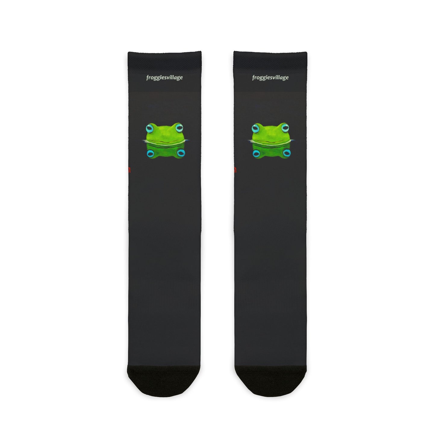 Socks, froggie Design Crew Socks for Fun, Unique Gift, Casual Wear,