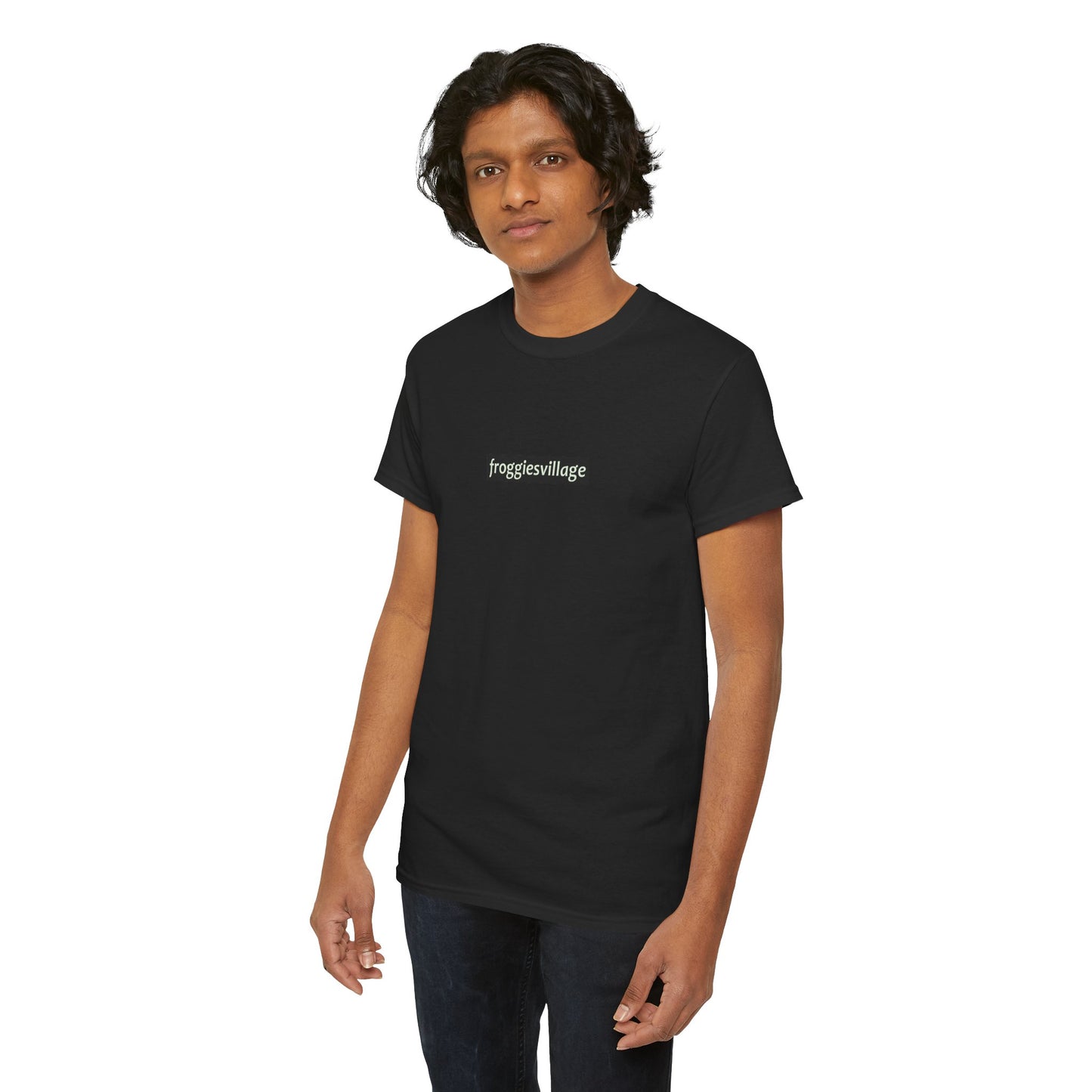 Tee! Fun froggie on Unisex Heavy Cotton Tee | Casual Everyday Wear, Gift for Nature Lovers, Graphic Tee