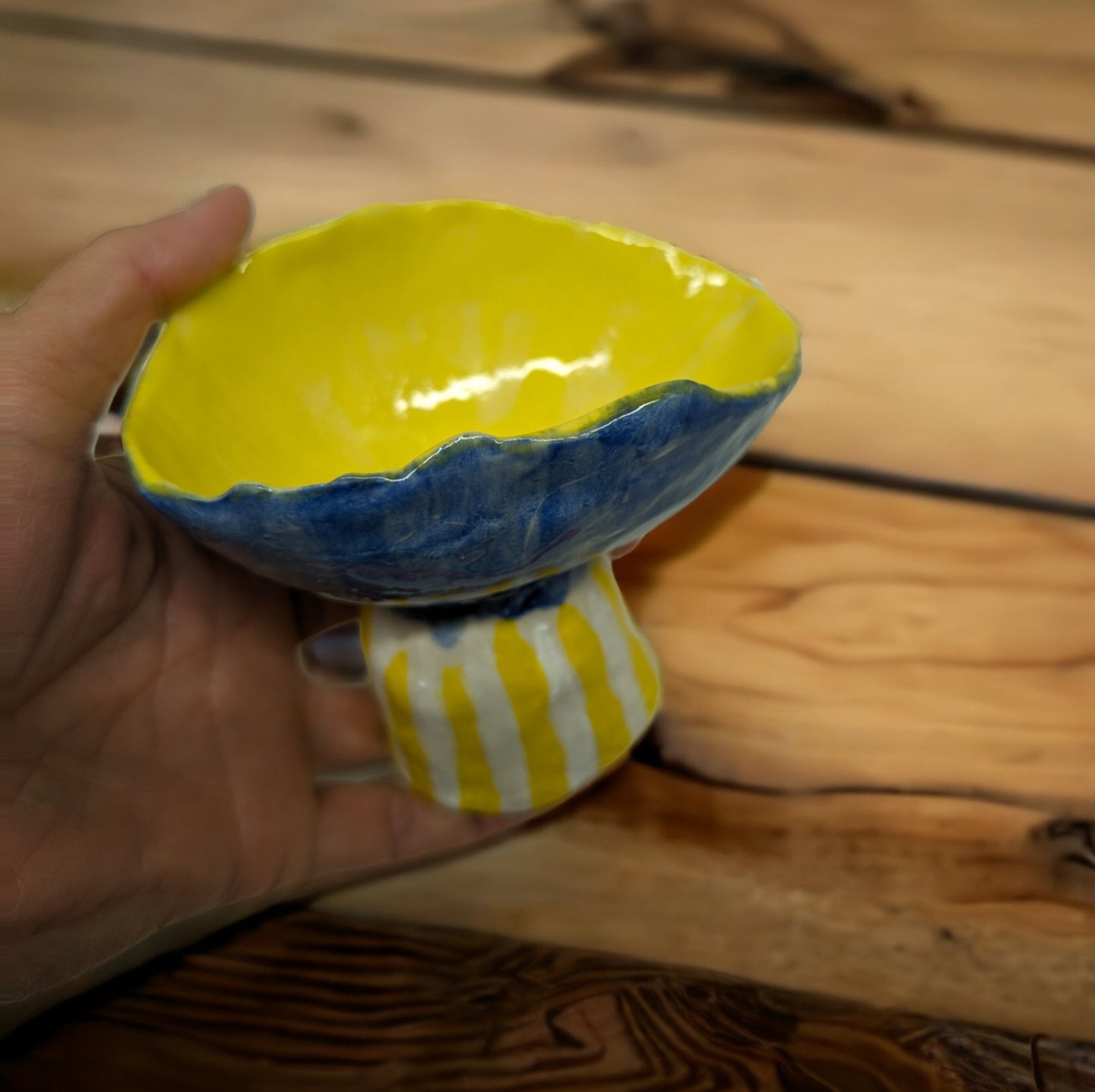 Handmade porcelain lily pad shape cup, jewelry case, gift idea