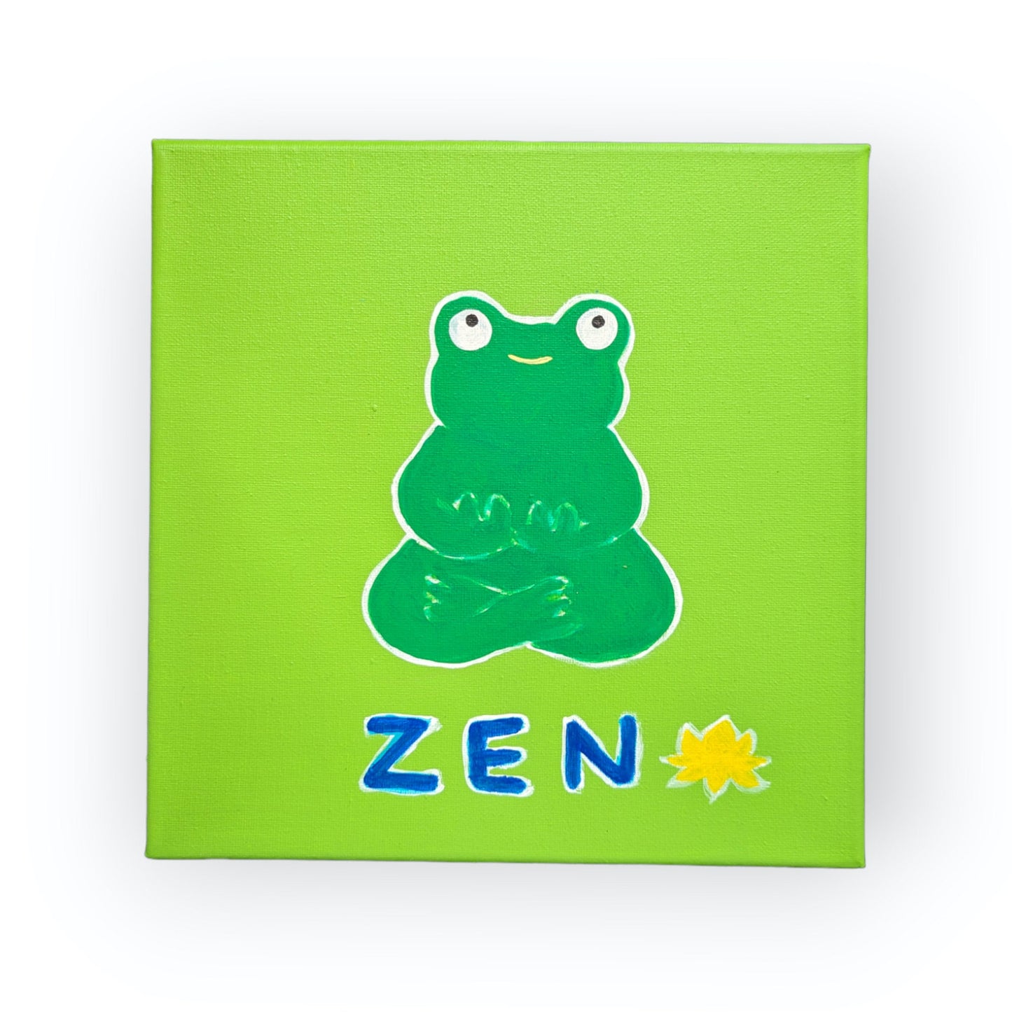 Original Painting, acrylic painting, frog painting, home decor, gift idea