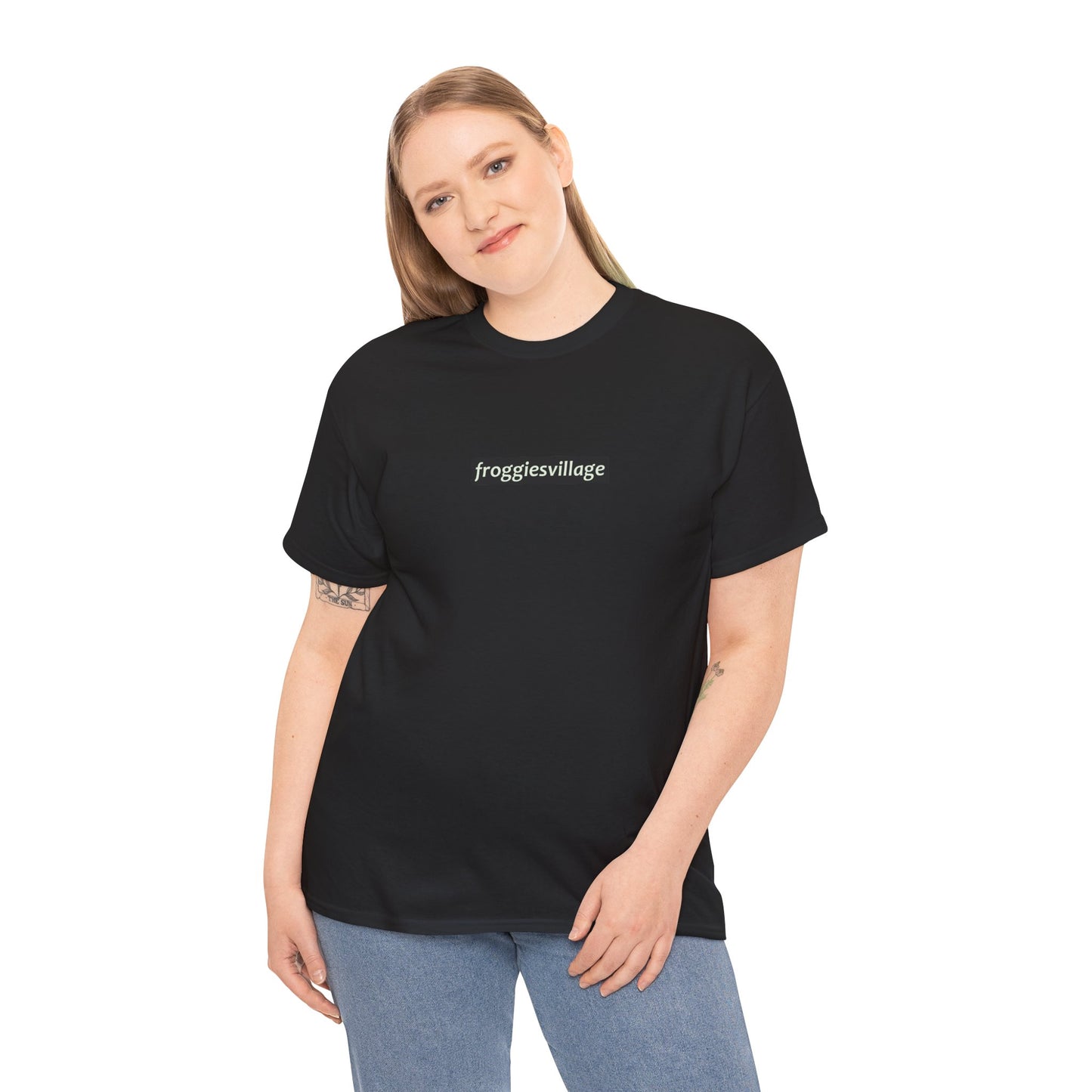Tee! Fun froggie on Unisex Heavy Cotton Tee | Casual Everyday Wear, Gift for Nature Lovers, Graphic Tee