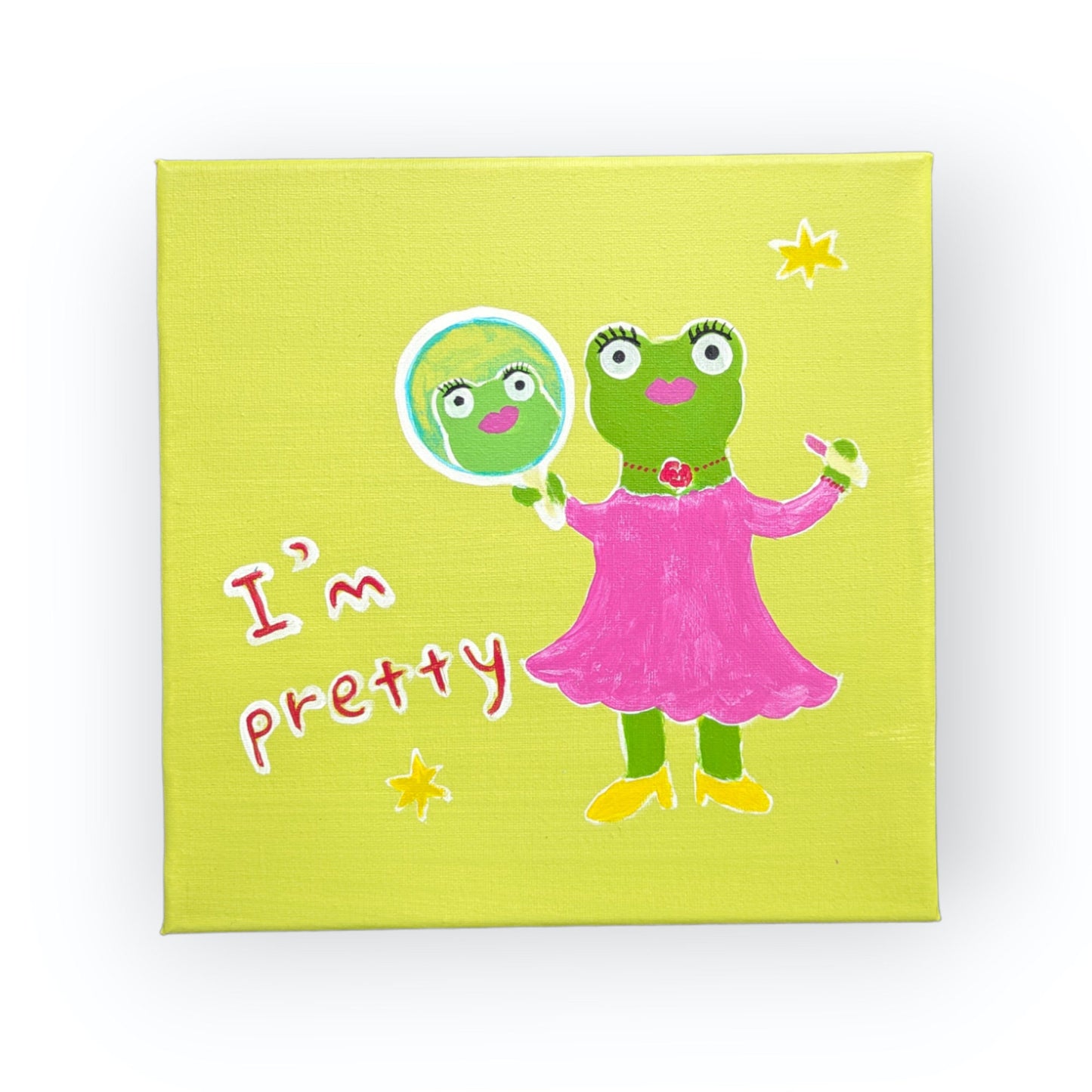Original Painting, acrylic painting, frog painting, home decor, gift idea