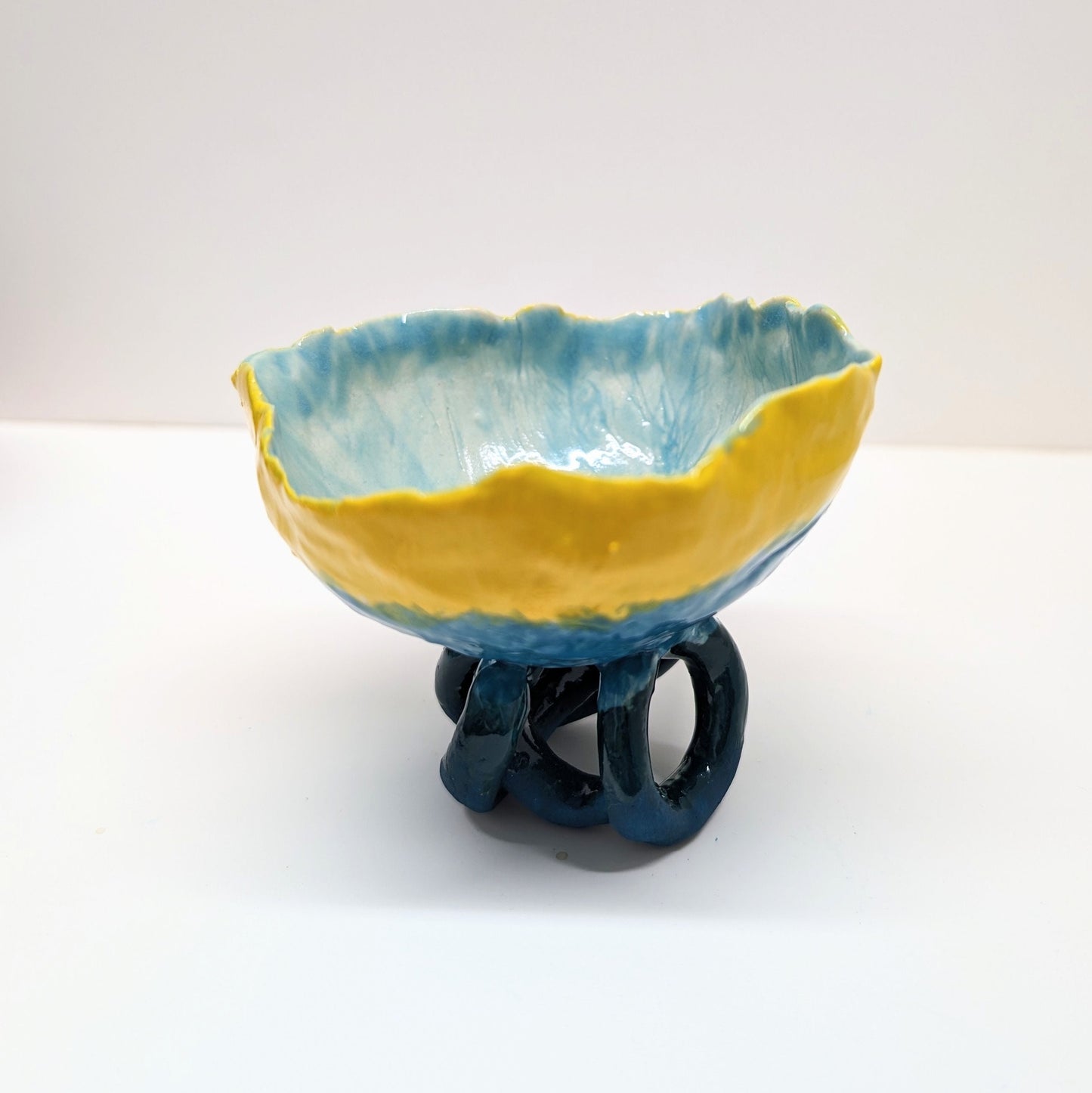 Handmade porcelain lily pad shape cup, jewelry case, gift idea