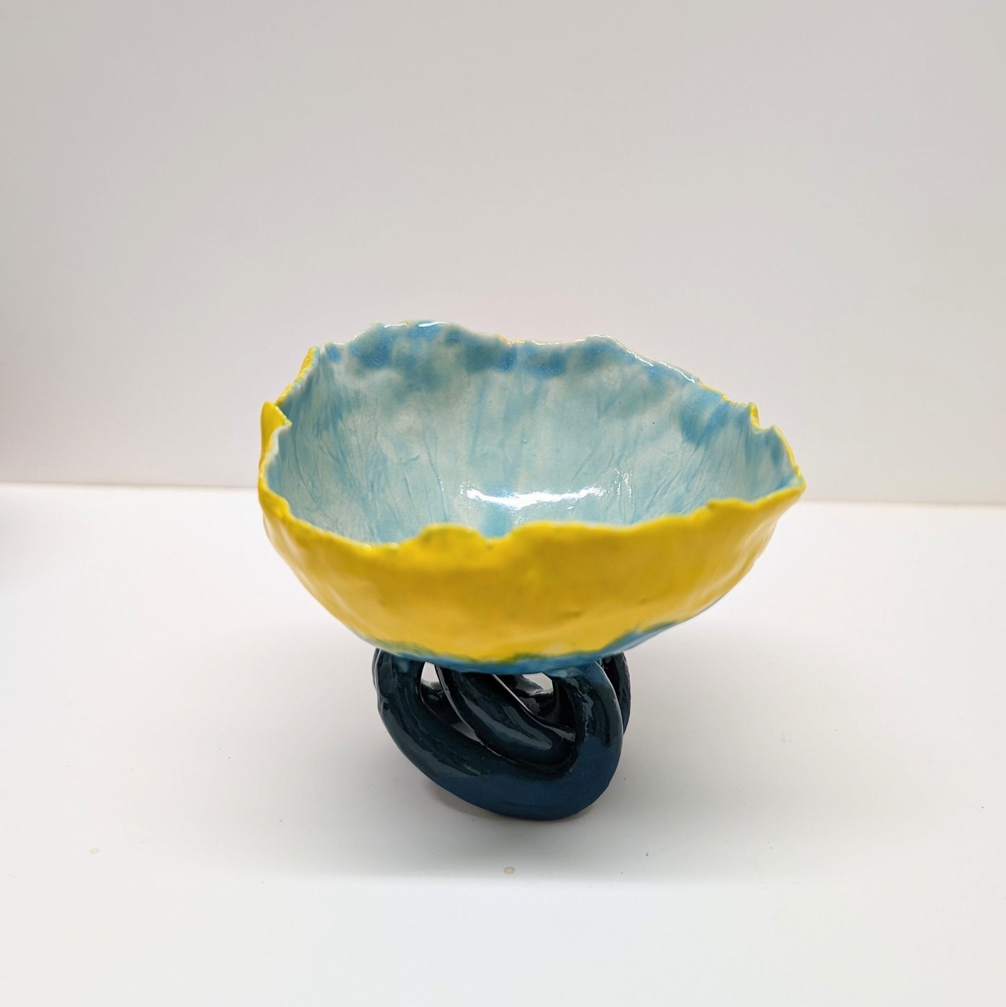 Handmade porcelain lily pad shape cup, jewelry case, gift idea