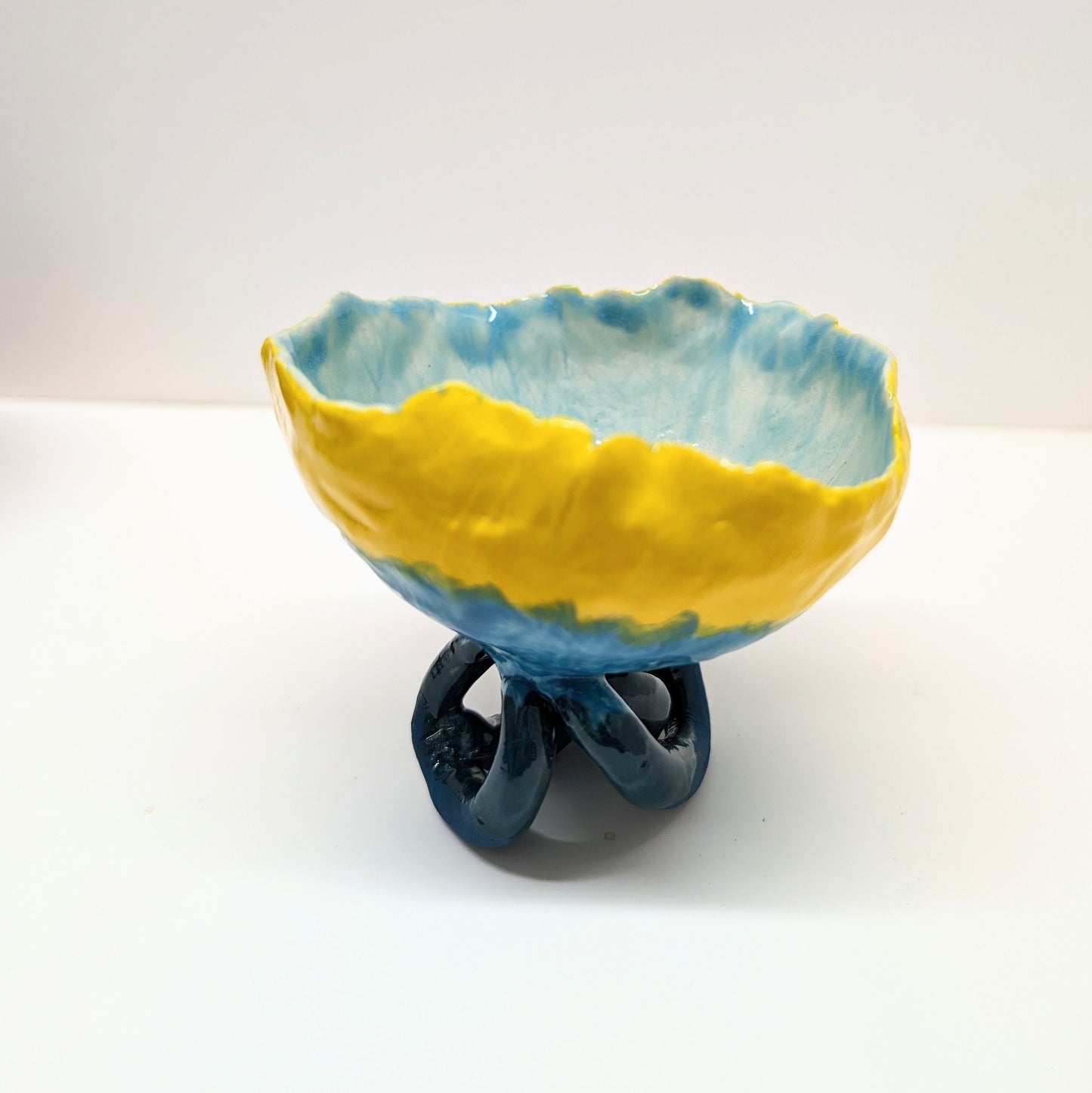 Handmade porcelain lily pad shape cup, jewelry case, gift idea